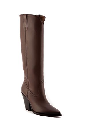 Texan boots in brown leather ELENA IACHI | E3998SEQUOIA